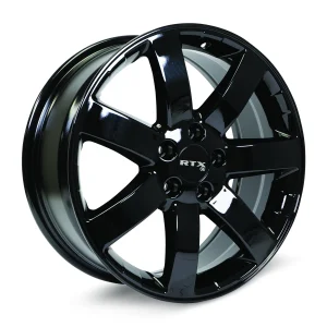 RTX Wheels – Nagano – Black – 18″x7.5″ 45mm – All weather Wheels – 082839